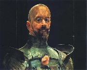 Jacek Malczewski Self-portrait in an armour. Sweden oil painting artist